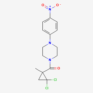 (2,2-Dichloro-1-methylcyclopropyl)[4-(4-nitrophenyl)piperazin-1-yl]methanone