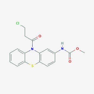 methyl N-[10-(3-chloropropanoyl)phenothiazin-2-yl]carbamate