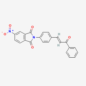 5-nitro-2-{4-[(1E)-3-oxo-3-phenylprop-1-en-1-yl]phenyl}-1H-isoindole-1,3(2H)-dione