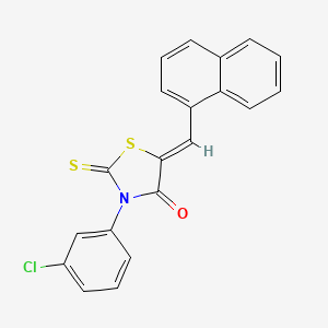 (5Z)-3-(3-chlorophenyl)-5-(naphthalen-1-ylmethylidene)-2-thioxo-1,3-thiazolidin-4-one