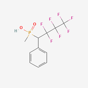 (2,2,3,3,4,4,4-Heptafluoro-1-phenylbutyl)methylphosphinic acid