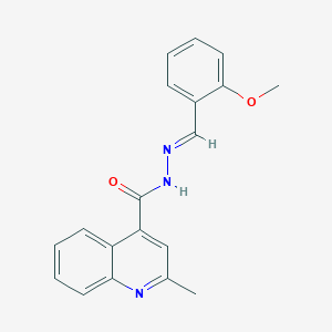 N'-[(E)-(2-methoxyphenyl)methylidene]-2-methylquinoline-4-carbohydrazide