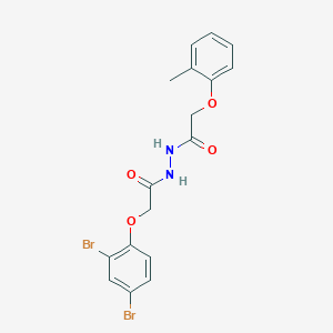 2-(2,4-dibromophenoxy)-N'-(2-(o-tolyloxy)acetyl)acetohydrazide