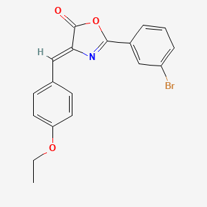 (4Z)-2-(3-bromophenyl)-4-(4-ethoxybenzylidene)-1,3-oxazol-5(4H)-one