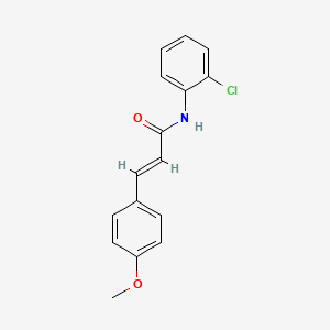 molecular formula C16H14ClNO2 B11693914 (2E)-N-(2-chlorophenyl)-3-(4-methoxyphenyl)prop-2-enamide 