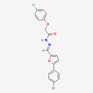 N'-[(E)-[5-(4-Bromophenyl)furan-2-YL]methylidene]-2-(4-chlorophenoxy)acetohydrazide