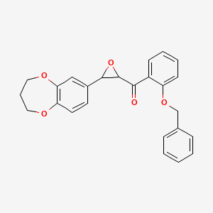 [2-(benzyloxy)phenyl][3-(3,4-dihydro-2H-1,5-benzodioxepin-7-yl)oxiran-2-yl]methanone