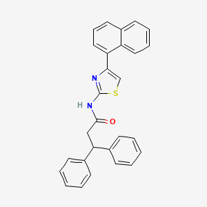 N-[4-(naphthalen-1-yl)-1,3-thiazol-2-yl]-3,3-diphenylpropanamide