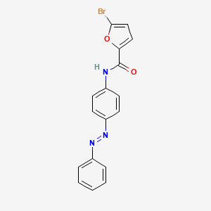 molecular formula C17H12BrN3O2 B11694003 5-bromo-N-{4-[(E)-phenyldiazenyl]phenyl}furan-2-carboxamide CAS No. 328270-72-0