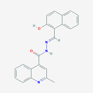 molecular formula C22H17N3O2 B11694017 N'-[(E)-(2-hydroxynaphthalen-1-yl)methylidene]-2-methylquinoline-4-carbohydrazide 