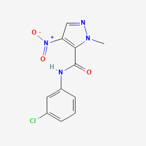 N-(3-chlorophenyl)-2-methyl-4-nitropyrazole-3-carboxamide