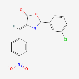 (4Z)-2-(3-chlorophenyl)-4-(4-nitrobenzylidene)-1,3-oxazol-5(4H)-one