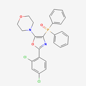 4-[2-(2,4-Dichlorophenyl)-4-(diphenylphosphoryl)-1,3-oxazol-5-yl]morpholine