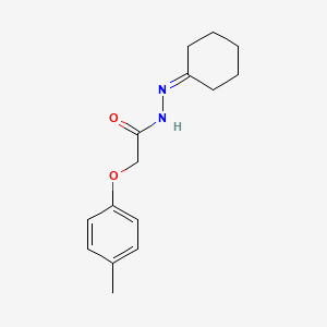 N'-cyclohexylidene-2-(4-methylphenoxy)acetohydrazide