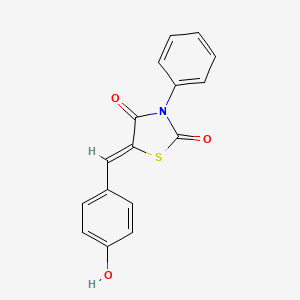 (5Z)-5-[(4-hydroxyphenyl)methylidene]-3-phenyl-1,3-thiazolidine-2,4-dione