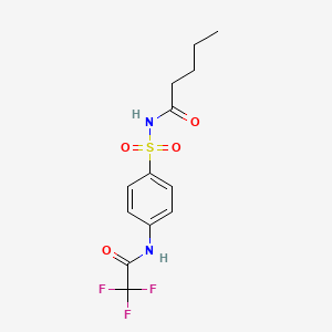 N-({4-[(trifluoroacetyl)amino]phenyl}sulfonyl)pentanamide