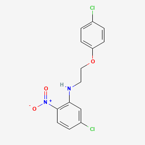 5-chloro-N-[2-(4-chlorophenoxy)ethyl]-2-nitroaniline