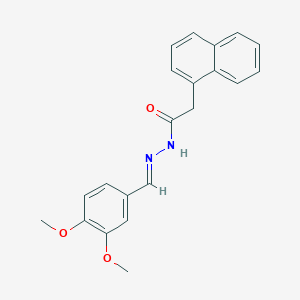 N'-[(E)-(3,4-dimethoxyphenyl)methylidene]-2-(naphthalen-1-yl)acetohydrazide