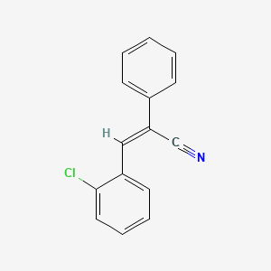 molecular formula C15H10ClN B11694394 3-(2-Chlorophenyl)-2-phenylacrylonitrile CAS No. 42172-48-5