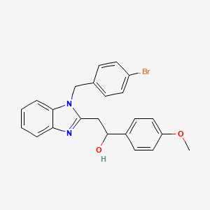 2-[1-(4-bromobenzyl)-1H-benzimidazol-2-yl]-1-(4-methoxyphenyl)ethanol