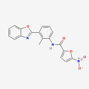 N-[3-(1,3-benzoxazol-2-yl)-2-methylphenyl]-5-nitrofuran-2-carboxamide