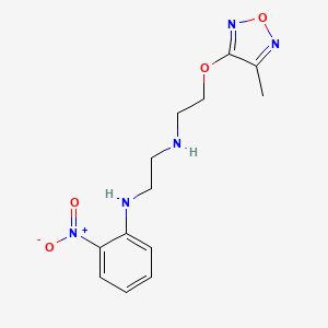 N-{2-[(4-methyl-1,2,5-oxadiazol-3-yl)oxy]ethyl}-N'-(2-nitrophenyl)ethane-1,2-diamine