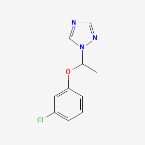 1-[1-(3-chlorophenoxy)ethyl]-1H-1,2,4-triazole