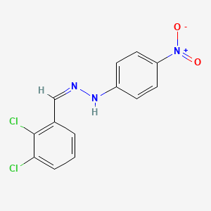 molecular formula C13H9Cl2N3O2 B11694527 (1Z)-1-(2,3-dichlorobenzylidene)-2-(4-nitrophenyl)hydrazine 