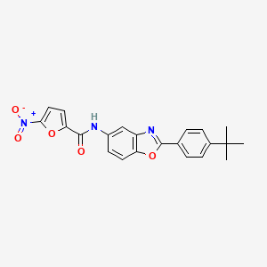 N-[2-(4-tert-butylphenyl)-1,3-benzoxazol-5-yl]-5-nitrofuran-2-carboxamide