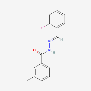 N'-[(E)-(2-fluorophenyl)methylidene]-3-methylbenzohydrazide