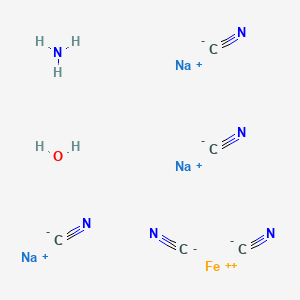 molecular formula C5H5FeN6Na3O B1169458 Sodium amminepentacyanoferrate(II) hydra TE CAS No. 122339-48-4