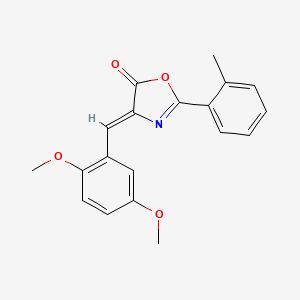 (4Z)-4-(2,5-dimethoxybenzylidene)-2-(2-methylphenyl)-1,3-oxazol-5(4H)-one