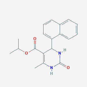 Propan-2-yl 6-methyl-4-(naphthalen-1-yl)-2-oxo-1,2,3,4-tetrahydropyrimidine-5-carboxylate