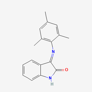 (3Z)-3-[(2,4,6-trimethylphenyl)imino]-1,3-dihydro-2H-indol-2-one