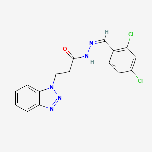 3-(1H-1,2,3-Benzotriazol-1-YL)-N'-[(Z)-(2,4-dichlorophenyl)methylidene]propanehydrazide