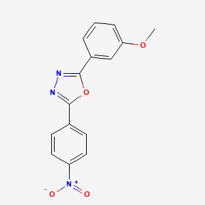 2-(3-Methoxyphenyl)-5-(4-nitrophenyl)-1,3,4-oxadiazole