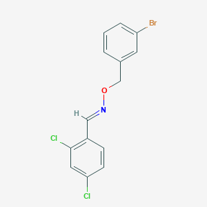 (E)-N-[(3-bromobenzyl)oxy]-1-(2,4-dichlorophenyl)methanimine