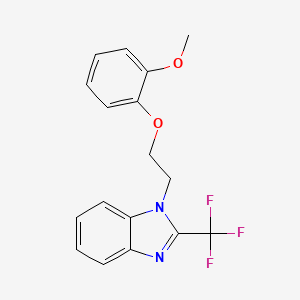 1-[2-(2-methoxyphenoxy)ethyl]-2-(trifluoromethyl)-1H-benzimidazole