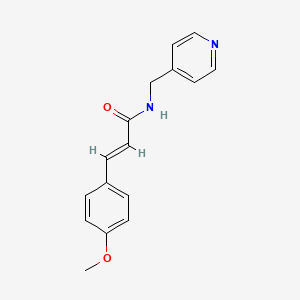 molecular formula C16H16N2O2 B11694781 (2E)-3-(4-methoxyphenyl)-N-(pyridin-4-ylmethyl)prop-2-enamide 