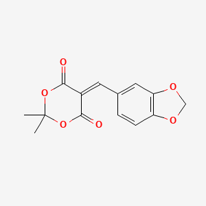 5-Benzo[1,3]dioxol-5-ylmethylene-2,2-dimethyl-[1,3]dioxane-4,6-dione