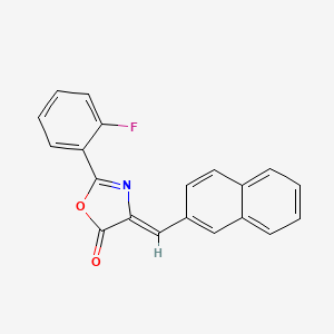 (4Z)-2-(2-fluorophenyl)-4-(naphthalen-2-ylmethylidene)-1,3-oxazol-5(4H)-one