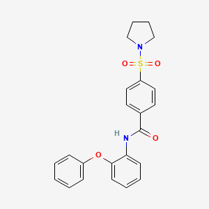 N-(2-phenoxyphenyl)-4-(pyrrolidin-1-ylsulfonyl)benzamide