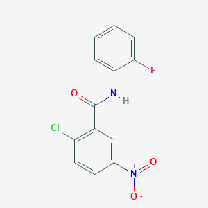 2-chloro-N-(2-fluorophenyl)-5-nitrobenzamide