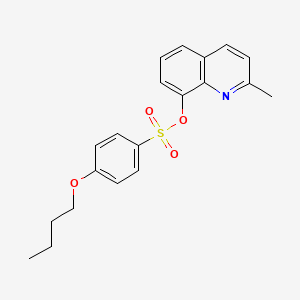 molecular formula C20H21NO4S B11694928 (2-methylquinolin-8-yl) 4-butoxybenzenesulfonate 