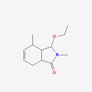 molecular formula C12H19NO2 B1169495 1H-Isoindol-1-one,3-ethoxy-2,3,3a,4,7,7a-hexahydro-2,4-dimethyl-,(3,3a,4bta,7a)-(9CI) CAS No. 116072-11-8