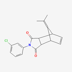 2-(3-chlorophenyl)-8-(propan-2-ylidene)-3a,4,7,7a-tetrahydro-1H-4,7-methanoisoindole-1,3(2H)-dione