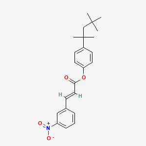 4-(2,4,4-trimethylpentan-2-yl)phenyl (2E)-3-(3-nitrophenyl)prop-2-enoate