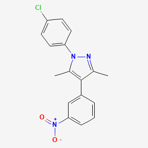 1-(4-Chlorophenyl)-3,5-dimethyl-4-(3-nitrophenyl)pyrazole