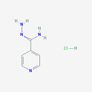 molecular formula C6H9ClN4 B1169509 N'-aminopyridine-4-carboximidamide;hydrochloride CAS No. 116954-73-5