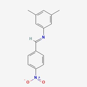 3,5-dimethyl-N-[(E)-(4-nitrophenyl)methylidene]aniline